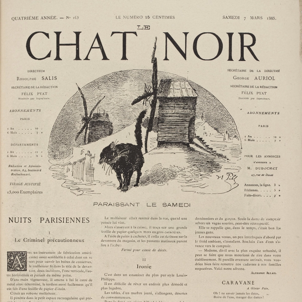 Les cafés et les cabarets au XIXème siècle